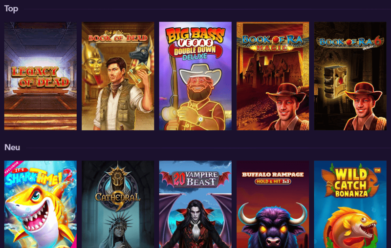 Op Spielautomaten im Naobet Casino – Book of Dead, Big Bass Vegas und weitere neue Slots 2025