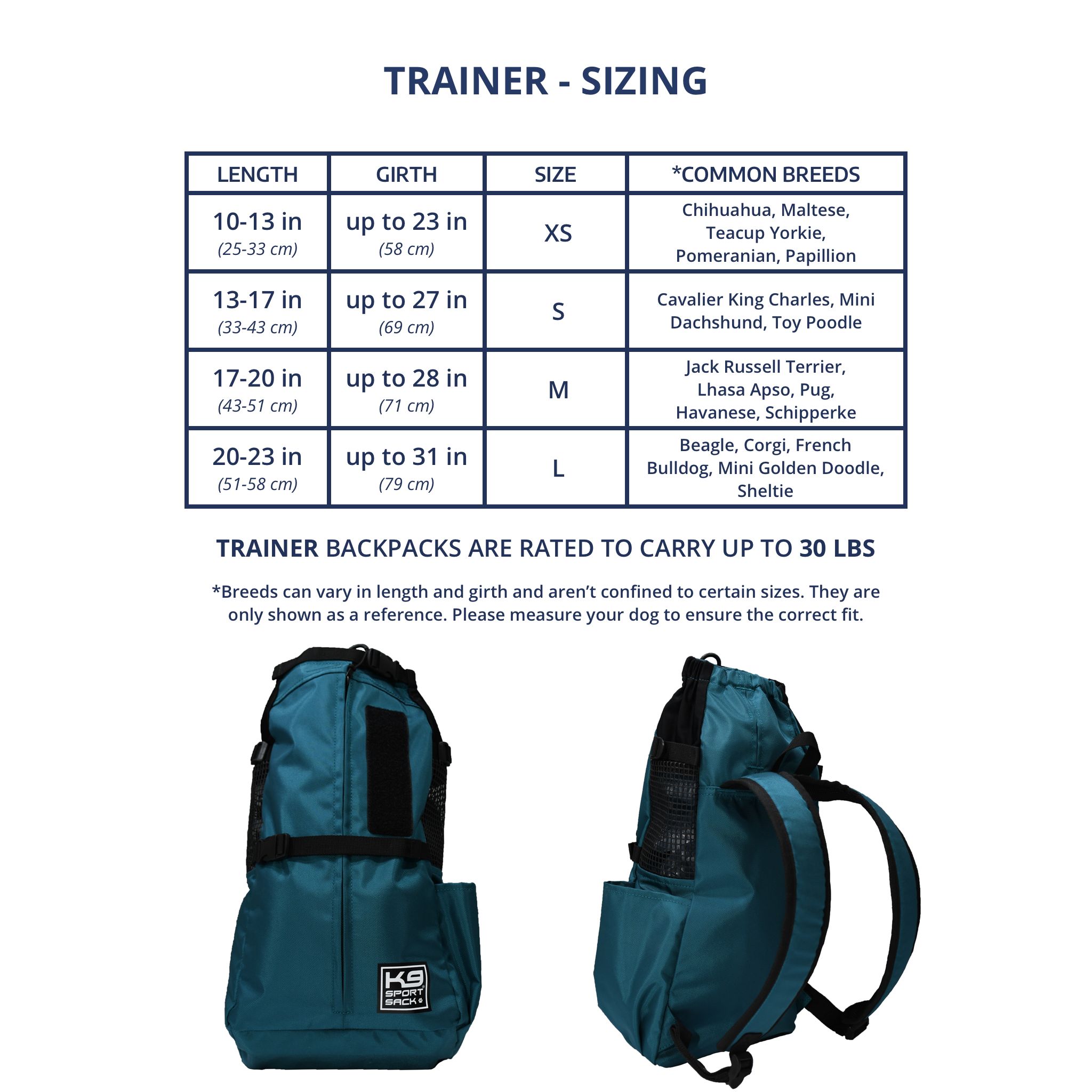 K9 Sport Sack - Trainer Blue Harbour - Toro's Choice