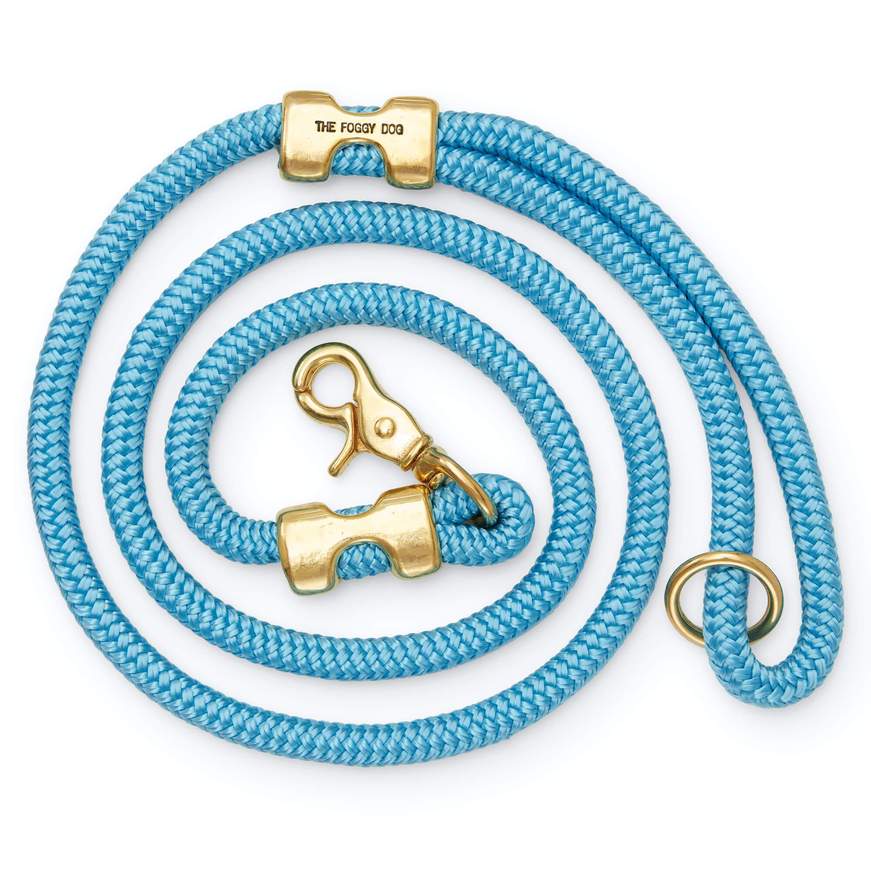 Powder Blue Marine Rope Dog Leash Toro s Choice